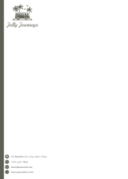 Travels Custom Letterhead Printing template preview 8