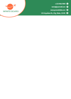 Travels Custom Letterhead Printing template preview 10