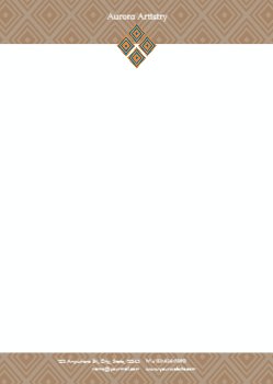 Arts And Photography Custom Letterhead Printing template preview 14
