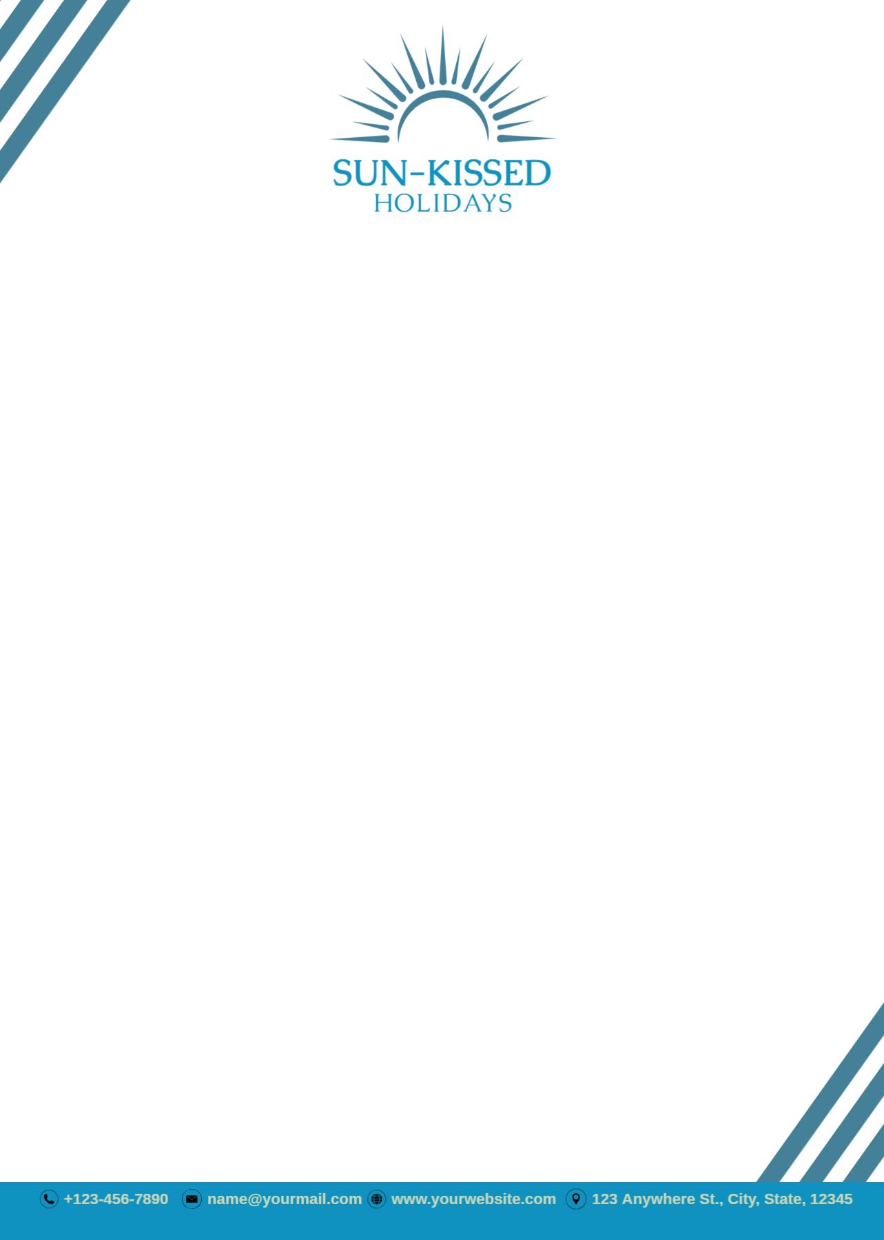 Travels Custom Letterhead Printing template preview 18