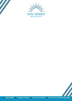 Travels Custom Letterhead Printing template preview 3