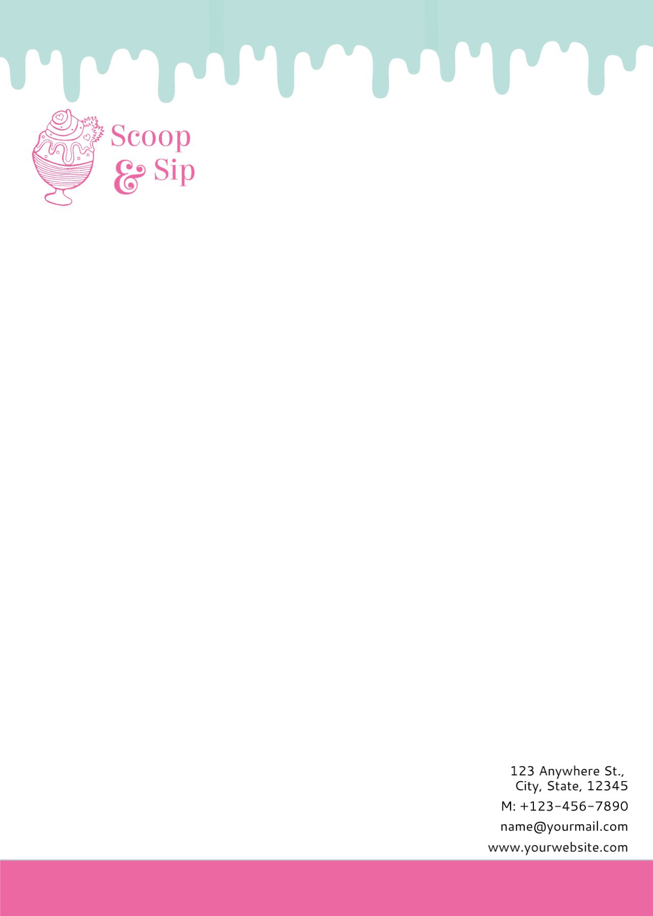 Food Hotel And Restaurant Custom Letterhead Printing template preview 19