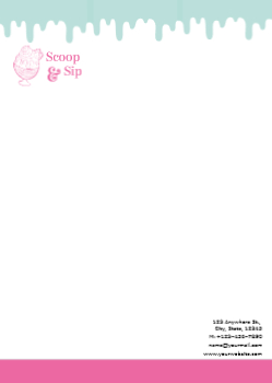 Food Hotel And Restaurant Custom Letterhead Printing template preview 4