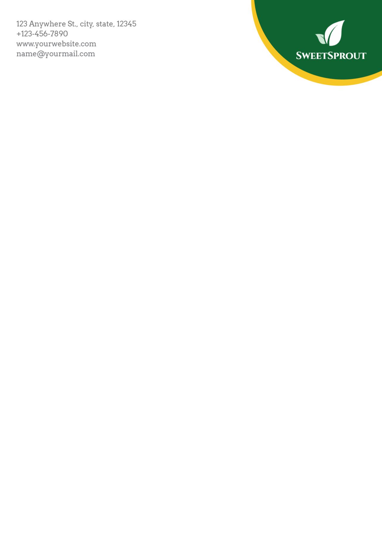 Agriculture Custom Letterhead Printing template preview 20