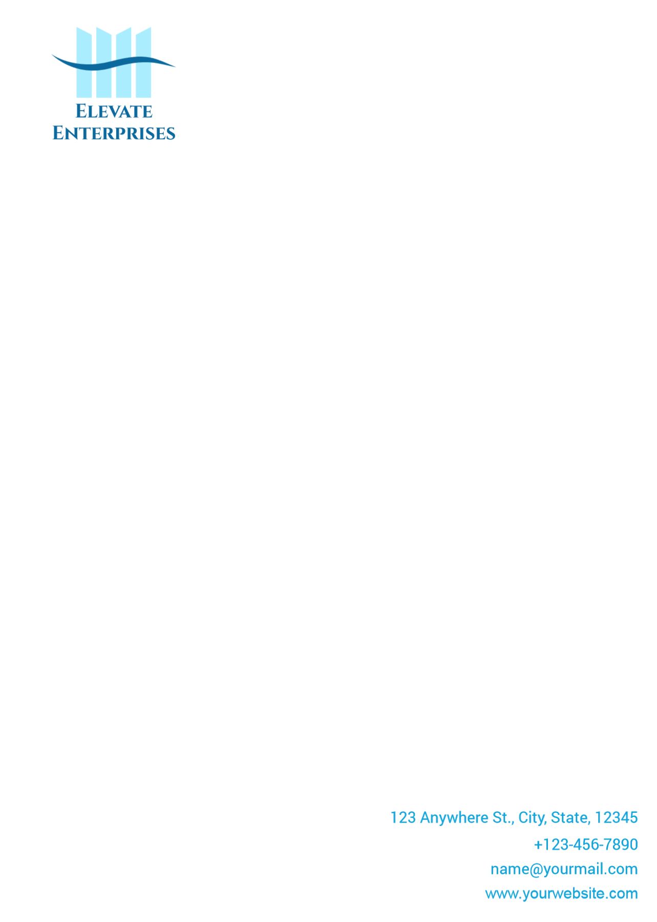 Communication Custom Letterhead Printing template preview 21
