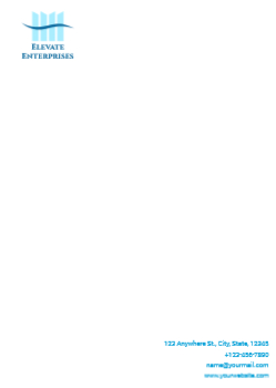 Communication Custom Letterhead Printing template preview 6