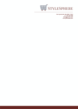 Fashion Custom Letterhead Printing template preview 12