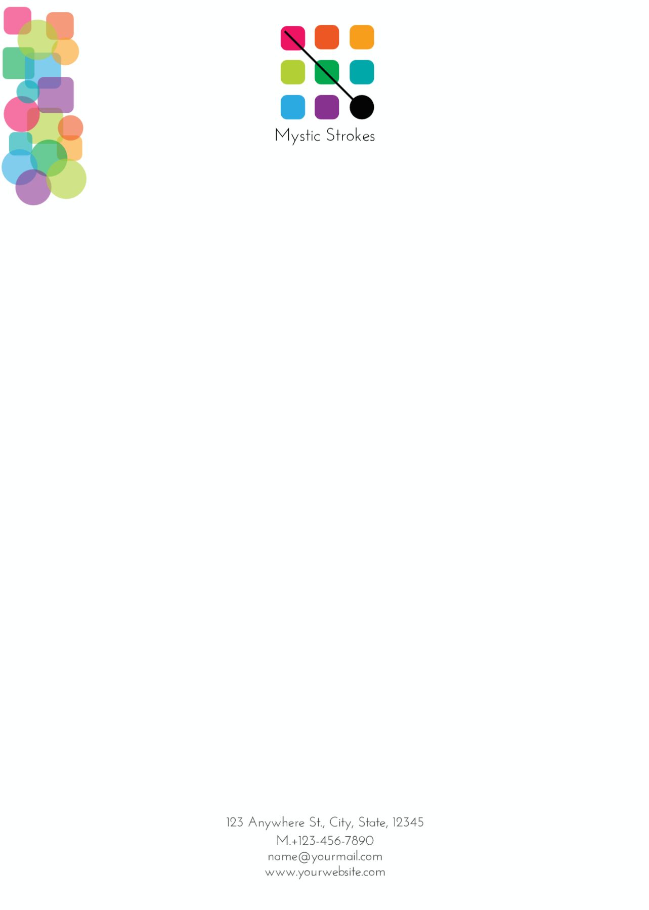 Illustrative Custom Letterhead Printing template preview 21