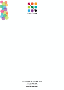 Illustrative Custom Letterhead Printing template preview 6