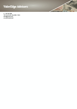 Finance Custom Letterhead Printing template preview 13