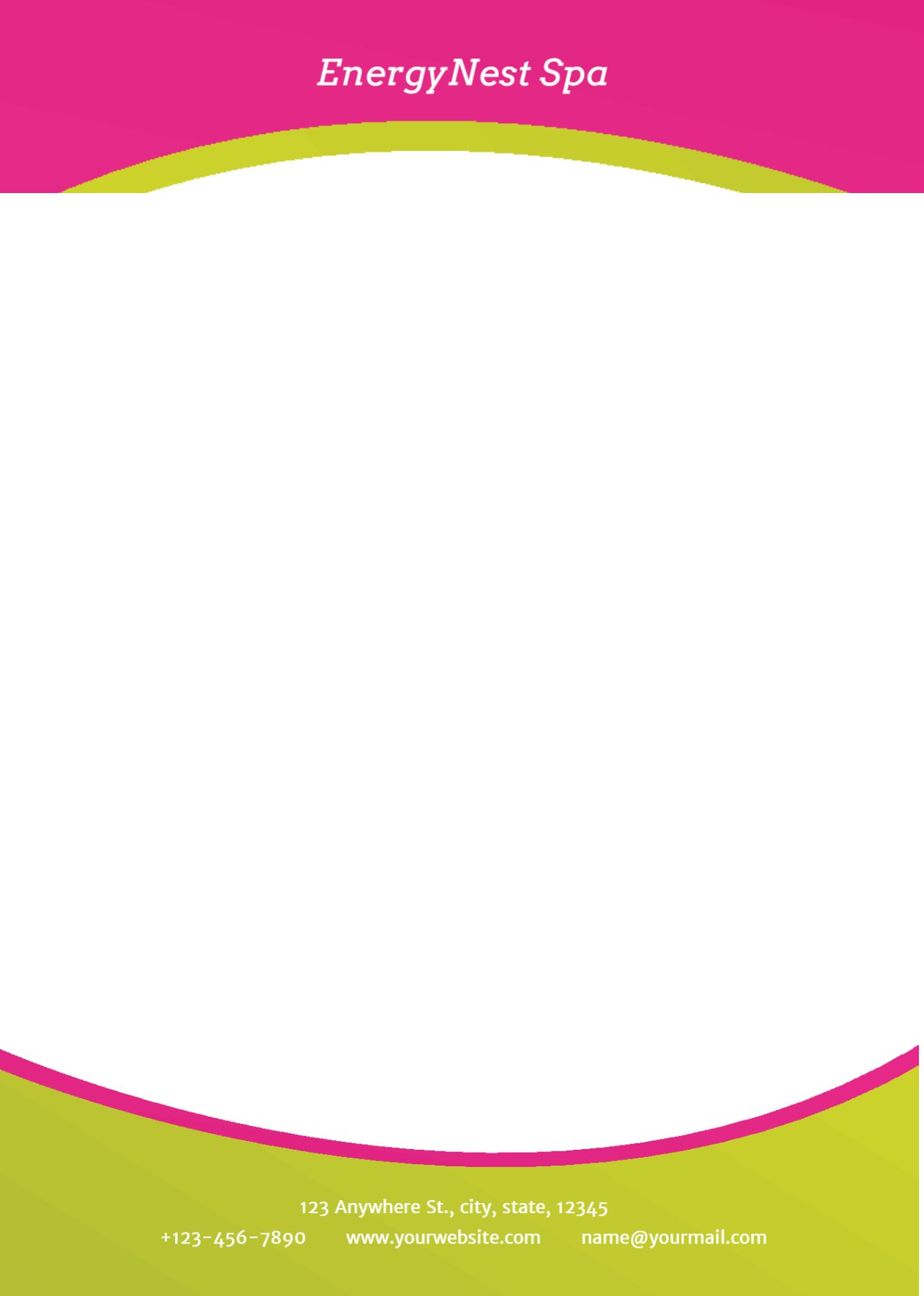 Beauty Custom Letterhead Printing template preview 19