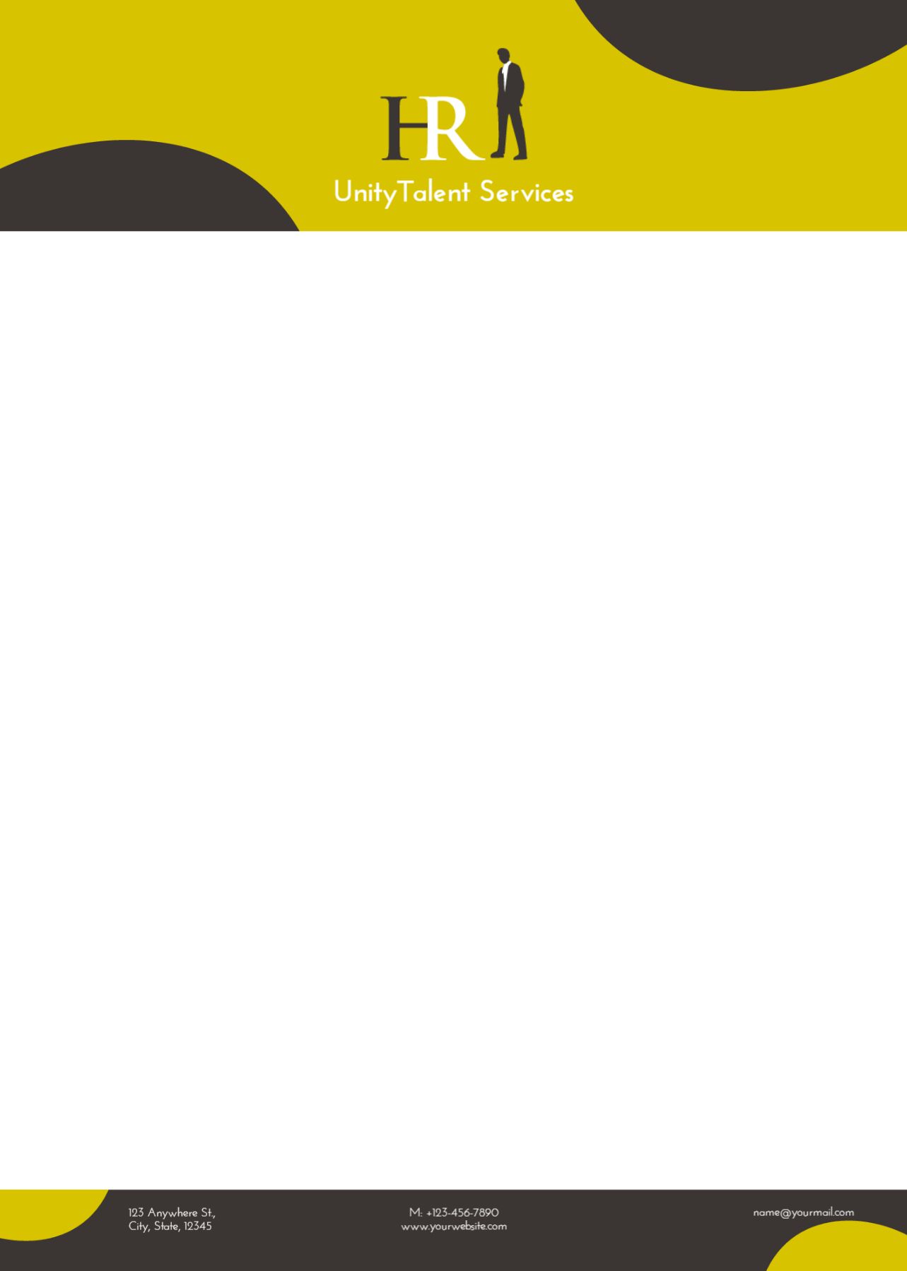 Human Resources Custom Letterhead Printing template preview 23
