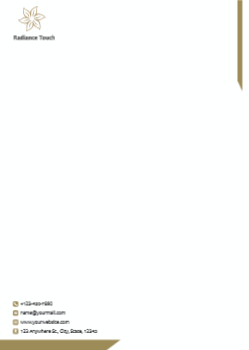 Communication Custom Letterhead Printing template preview 3