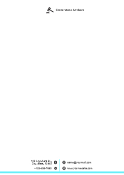 Clean Simple Custom Letterhead Printing template preview 3