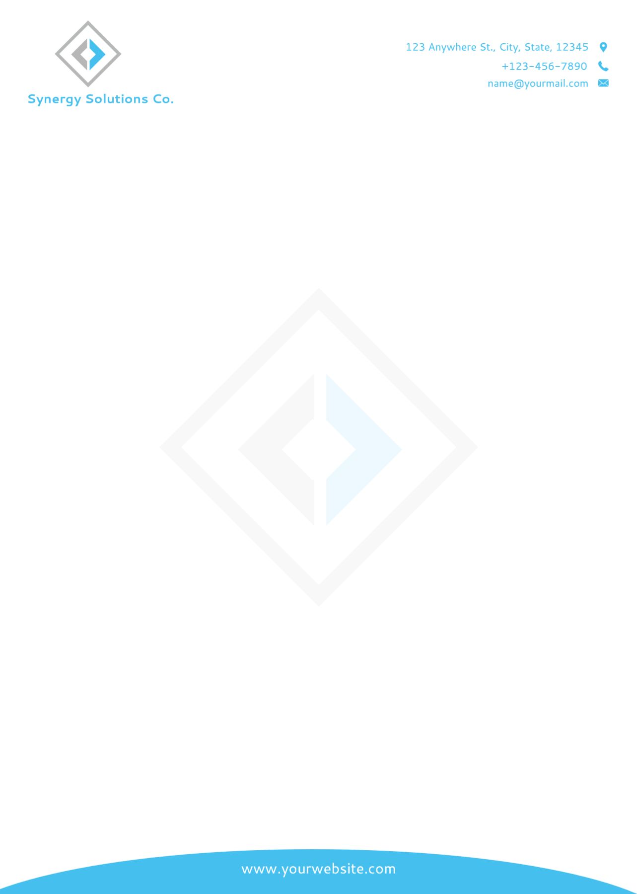 Communication Custom Letterhead Printing template preview 22