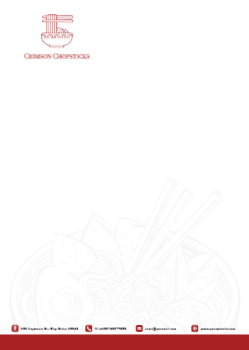 Food Hotel And Restaurant Custom Letterhead Printing template preview 6