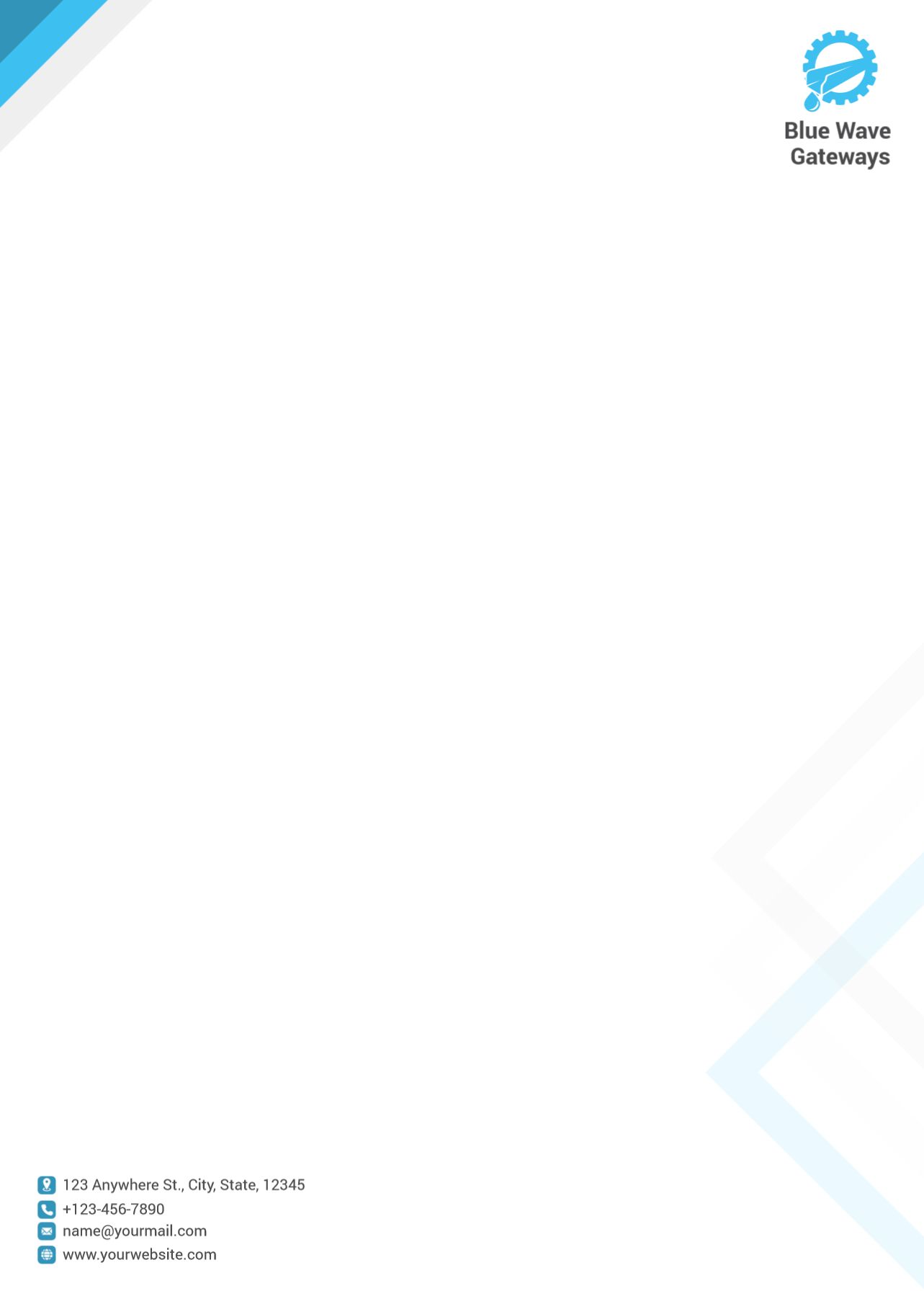 Clean Simple Custom Letterhead Printing template preview 21