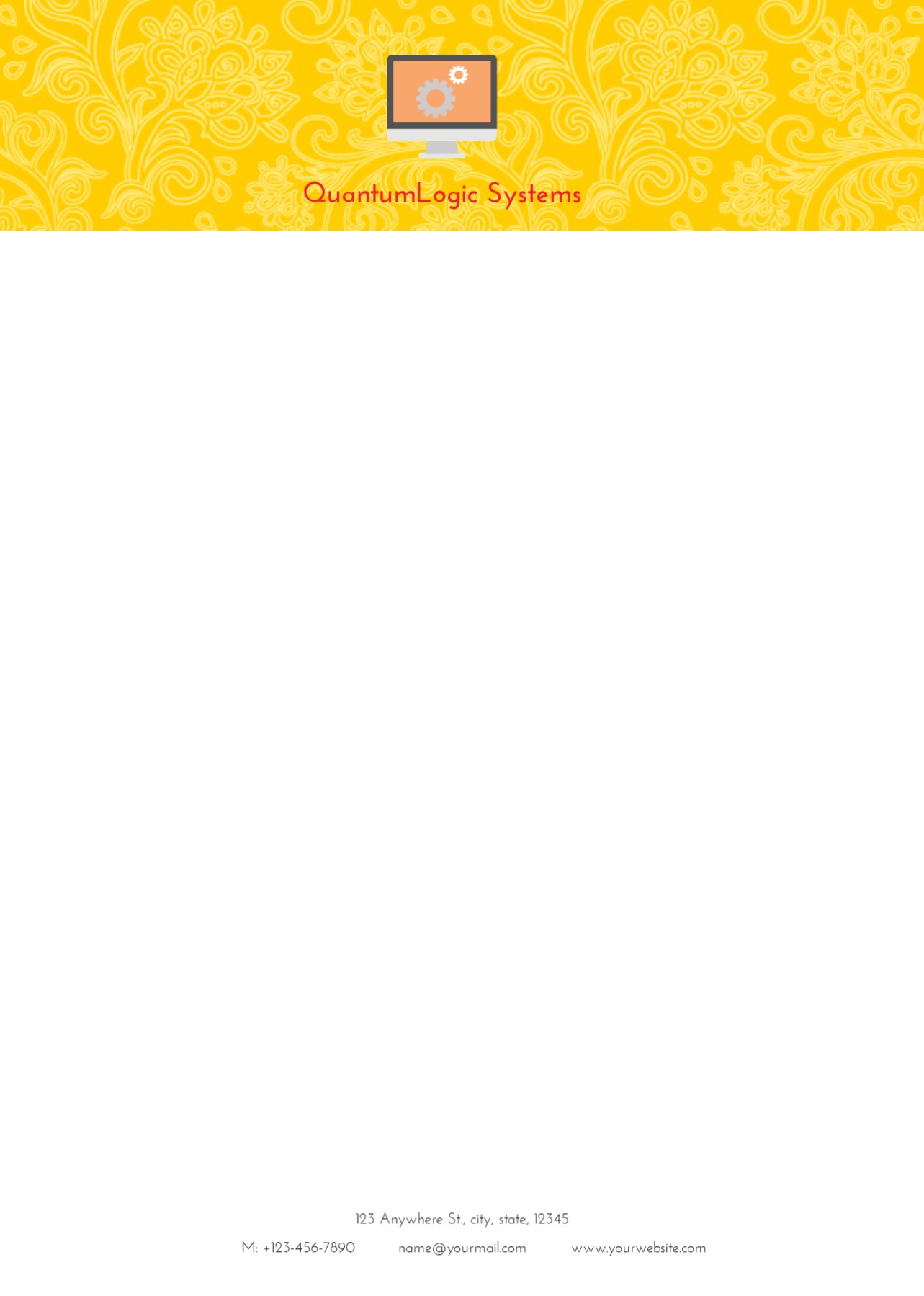 Basic Custom Letterhead Printing template preview 22