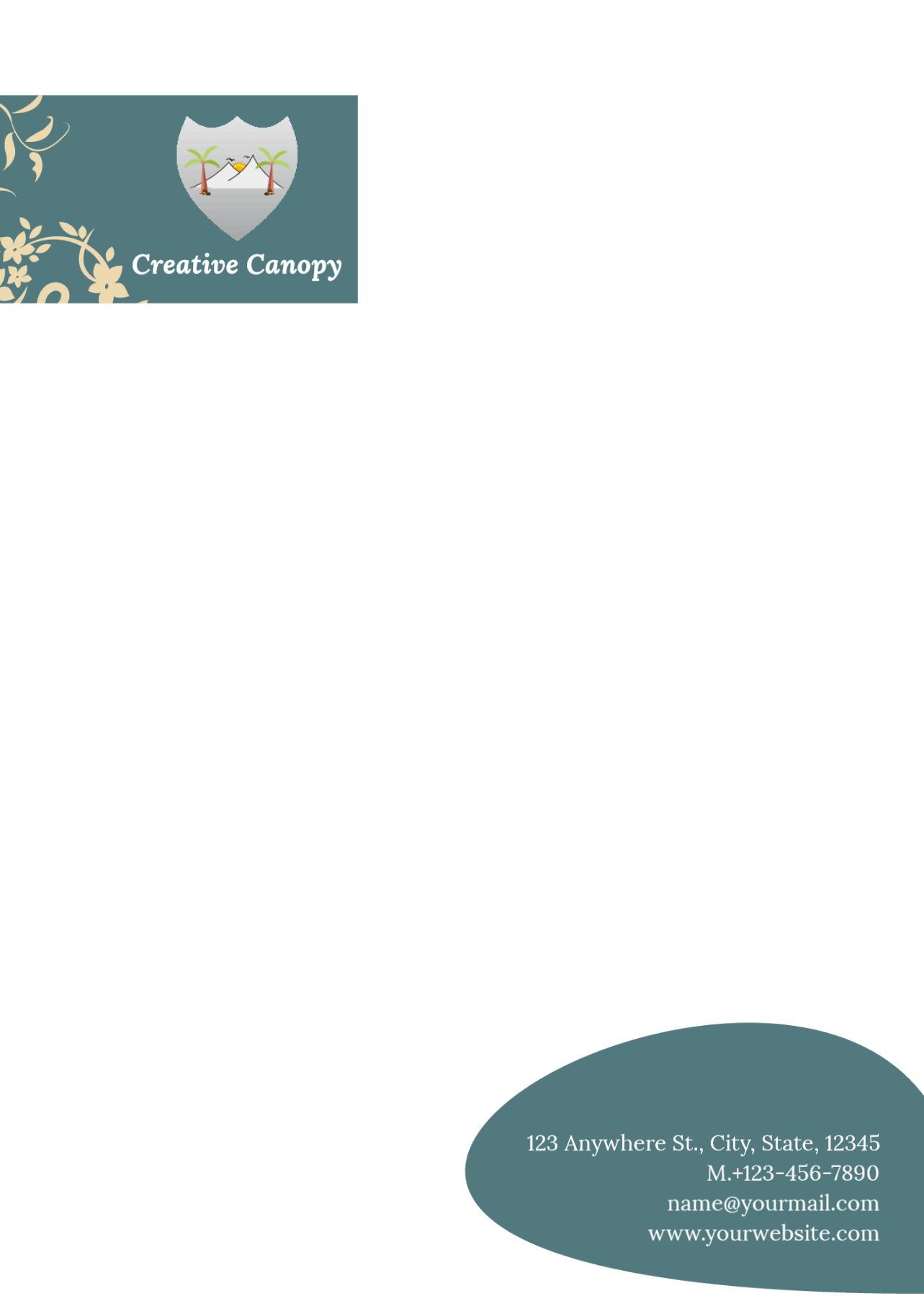 Illustrative Custom Letterhead Printing template preview 27