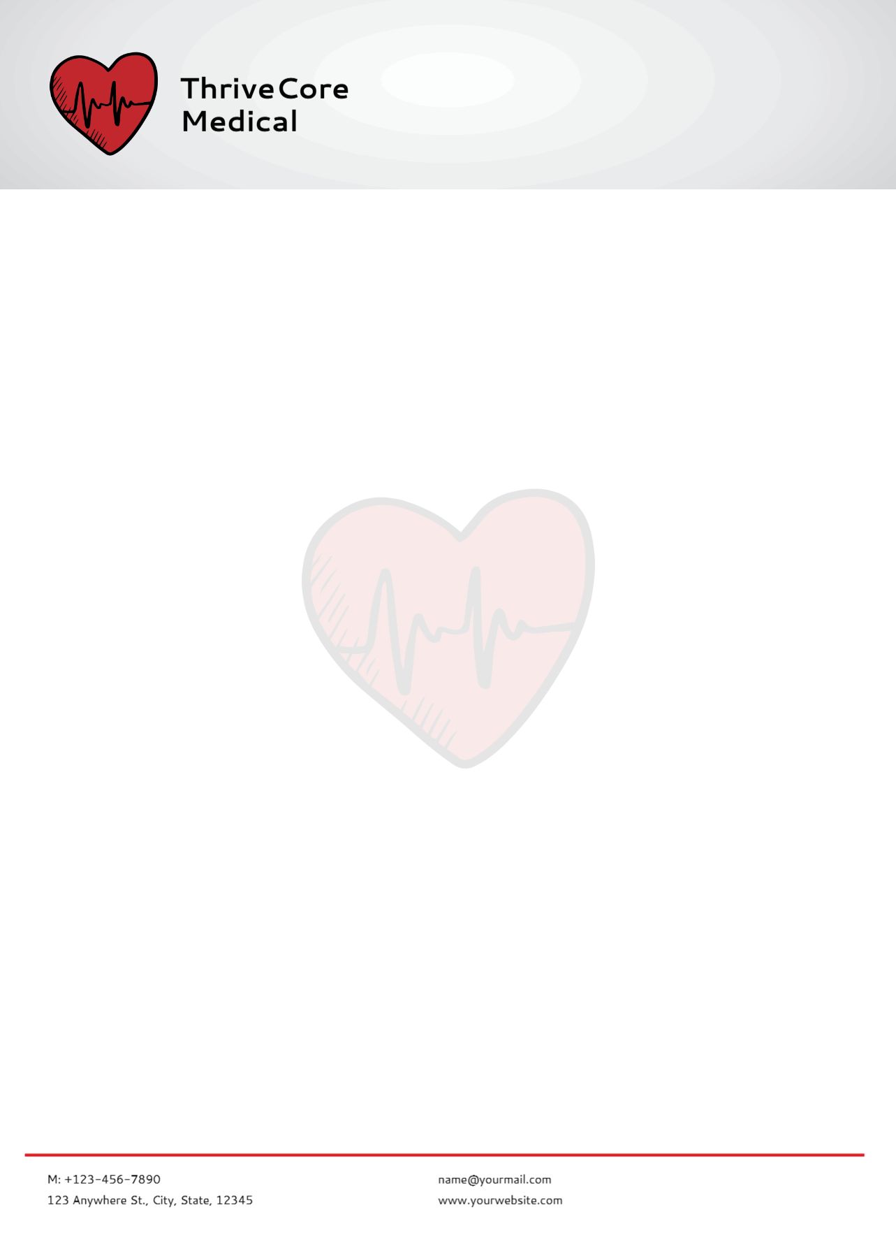 Health Care And Pharma Custom Letterhead Printing template preview 24