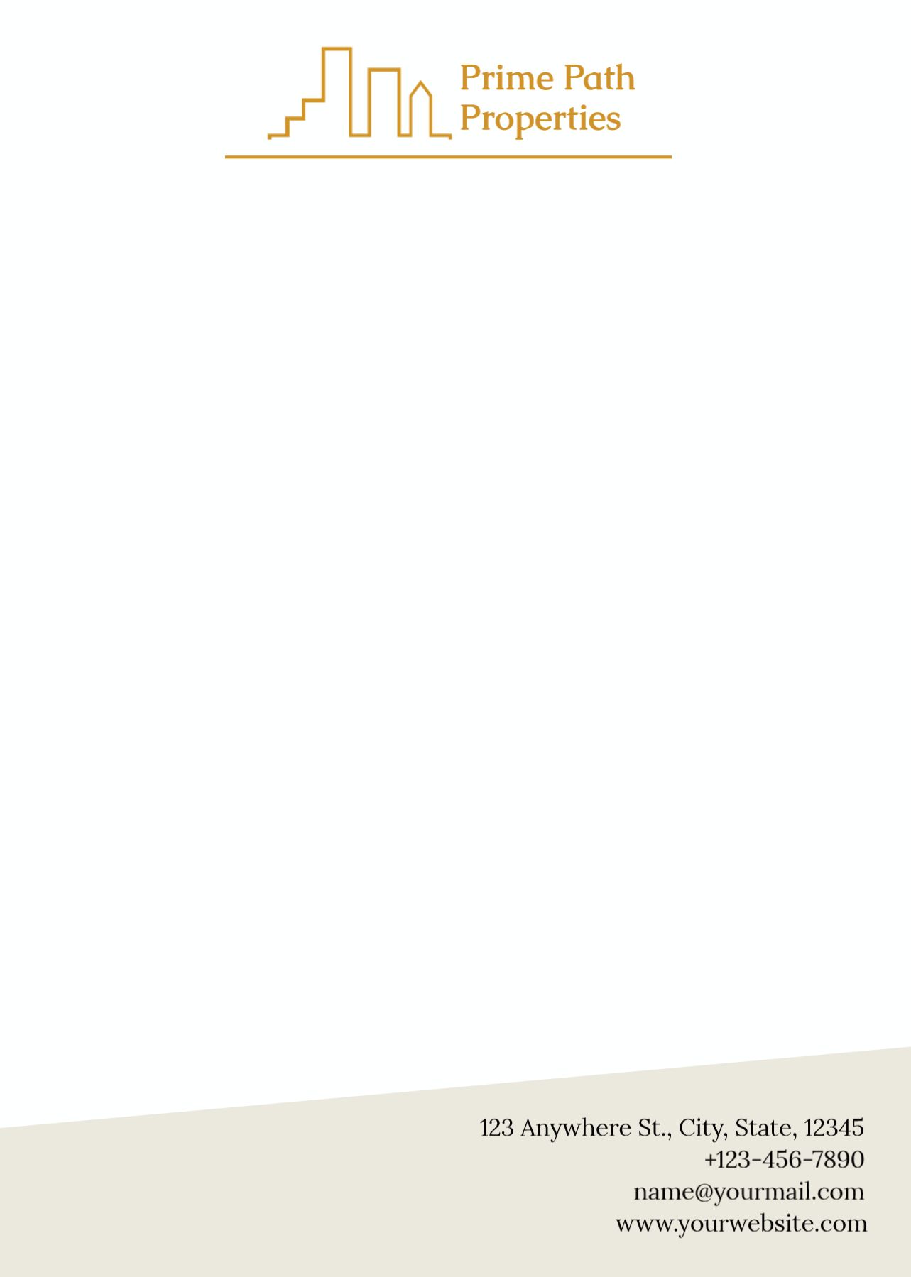 Real Estate Interior Design Custom Letterhead Printing template preview 26