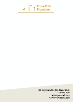 Real Estate Interior Design Custom Letterhead Printing template preview 11