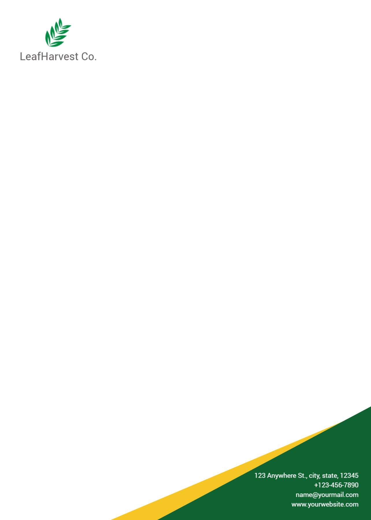 Agriculture Custom Letterhead Printing template preview 21