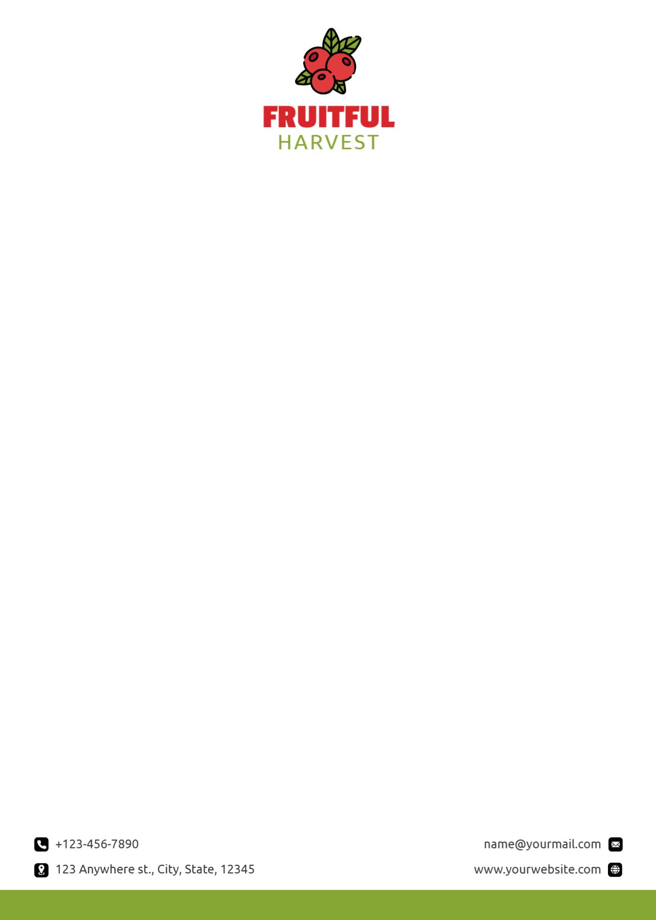 Agriculture Custom Letterhead Printing template preview 27