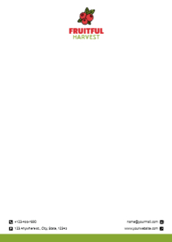 Agriculture Custom Letterhead Printing template preview 12