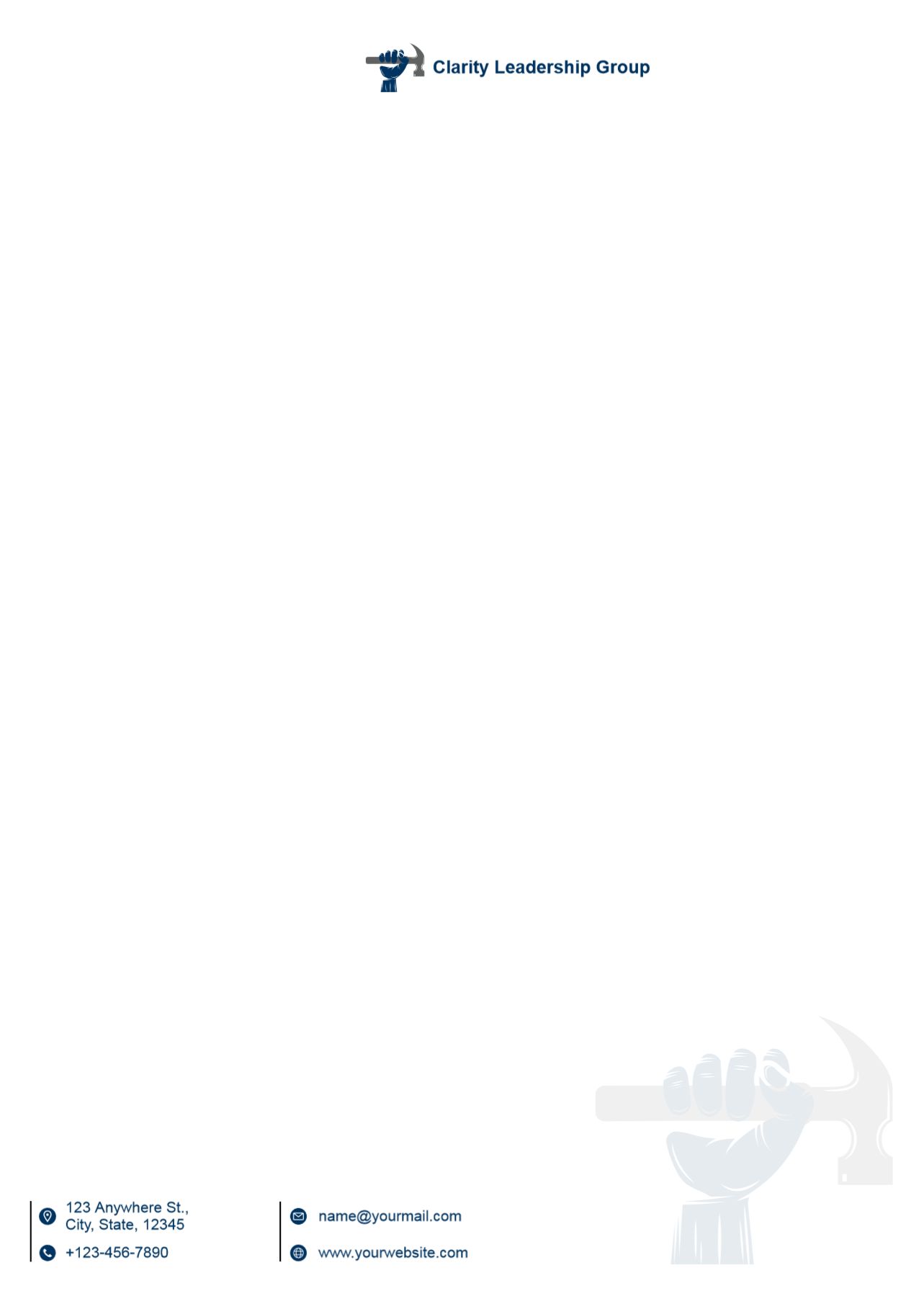 Clean Simple Custom Letterhead Printing template preview 22