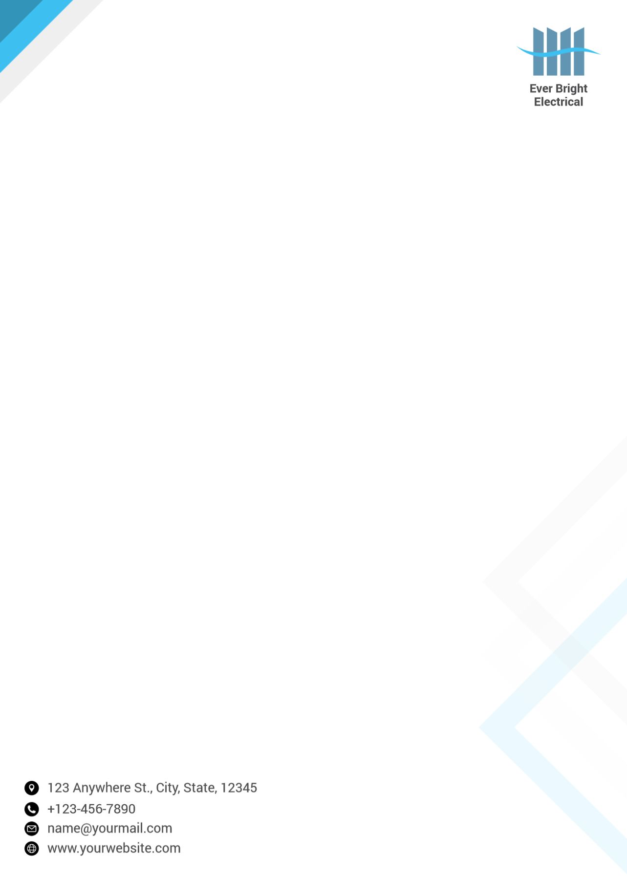 Management Custom Letterhead Printing template preview 20