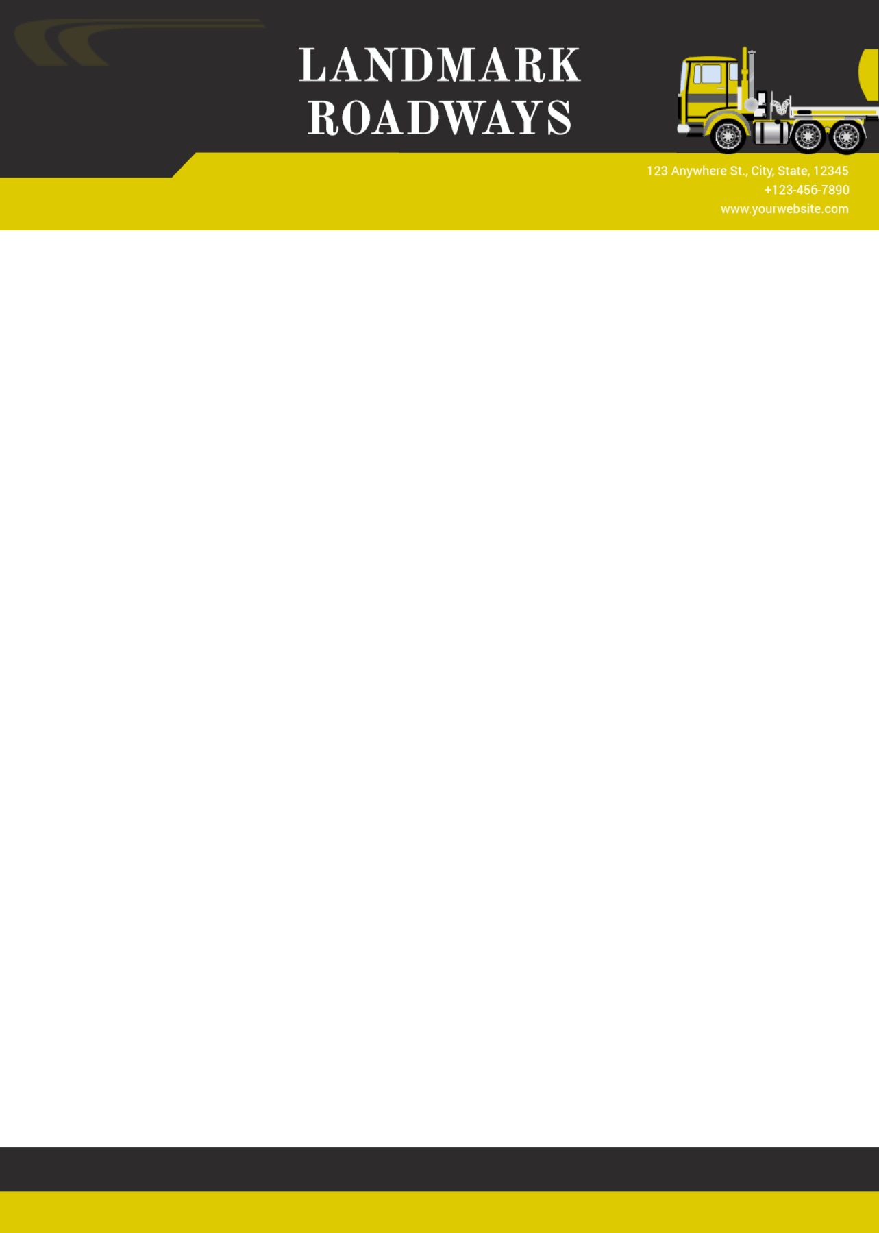 Transportation And Logistics Custom Letterhead Printing template preview 28