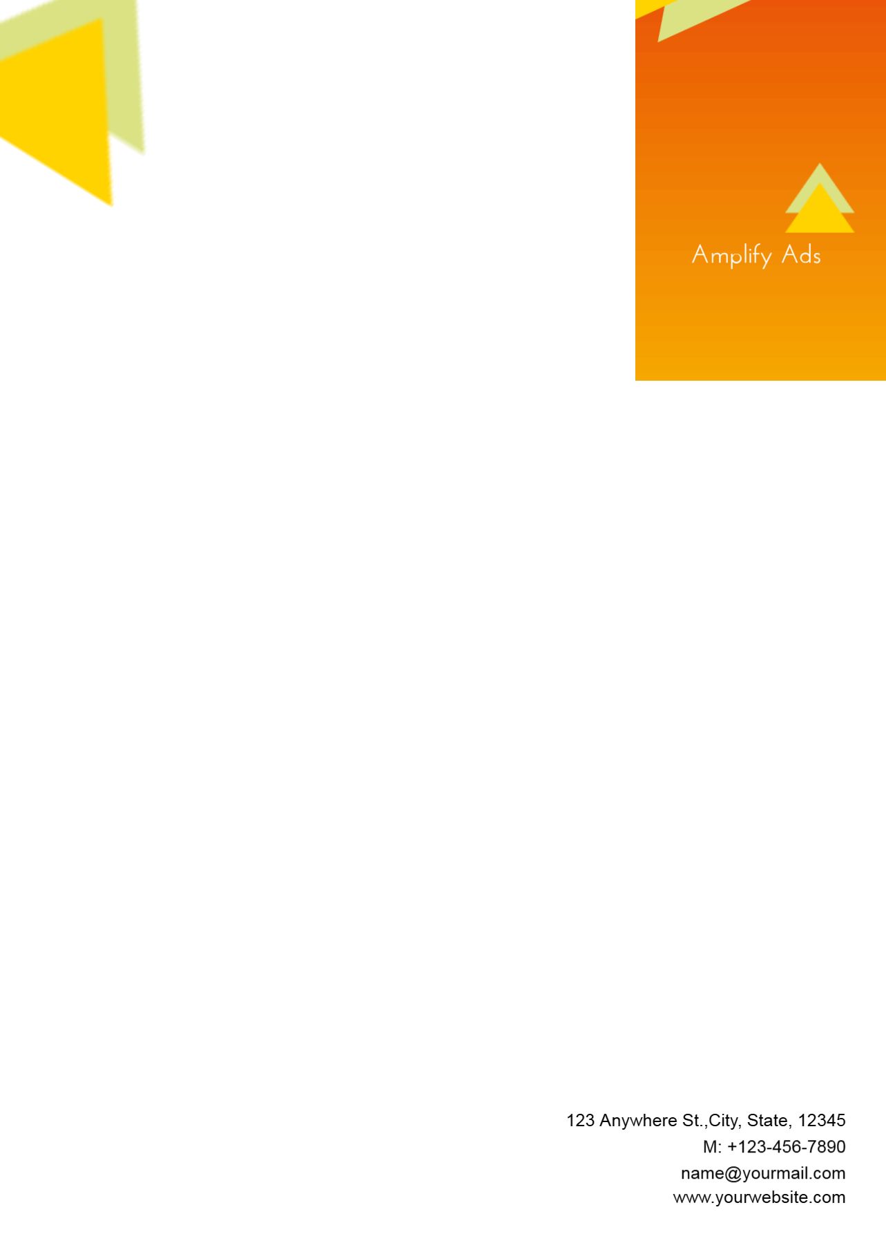 Marketing And Advertising Custom Letterhead Printing template preview 28