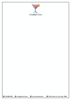 Food Hotel And Restaurant Custom Letterhead Printing template preview 2