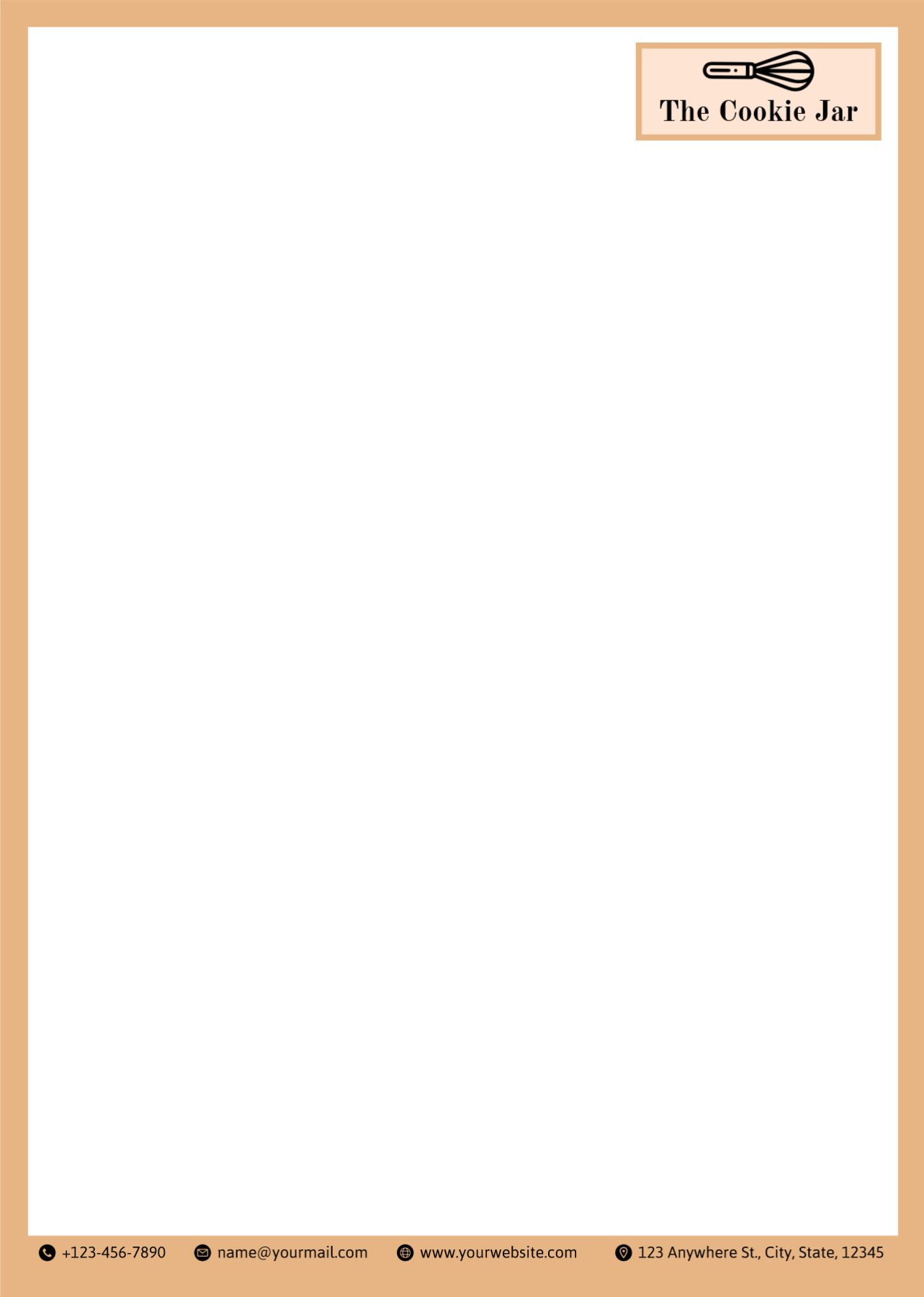 Coffee Bar Custom Letterhead Printing template preview 20