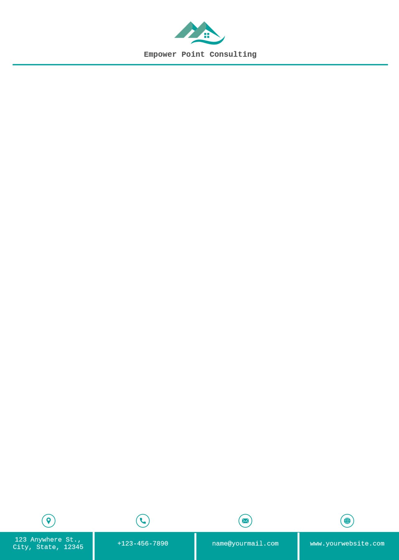 Clean Simple Custom Letterhead Printing template preview 27