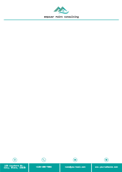 Clean Simple Custom Letterhead Printing template preview 12