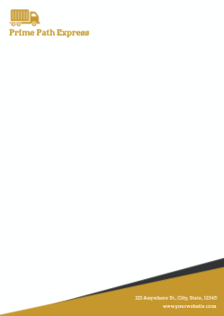 Transportation And Logistics Custom Letterhead Printing template preview 8