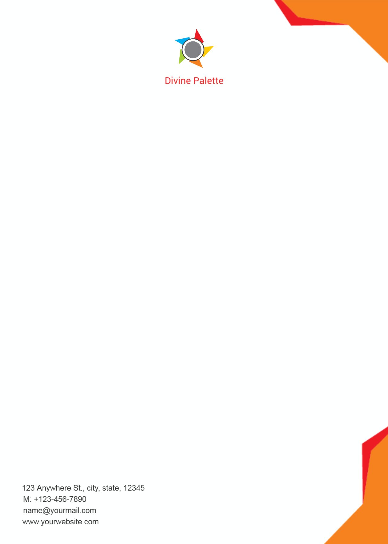 Arts And Photography Custom Letterhead Printing template preview 21