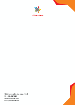 Arts And Photography Custom Letterhead Printing template preview 6