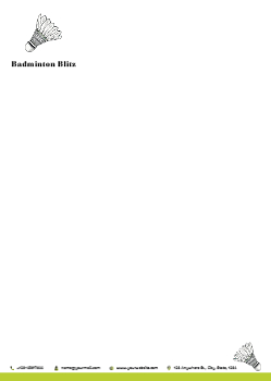 Sport Custom Letterhead Printing template preview 8
