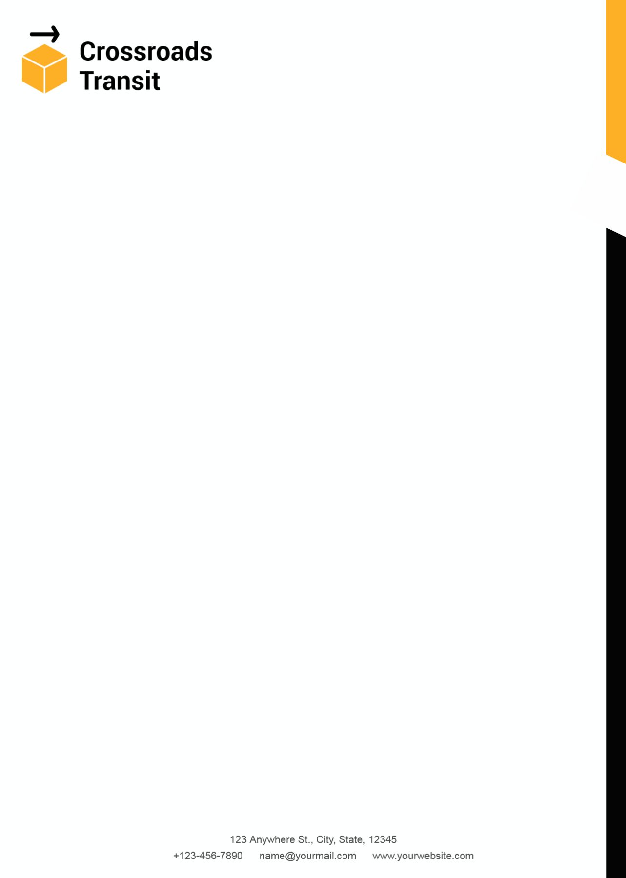 Transportation And Logistics Custom Letterhead Printing template preview 25