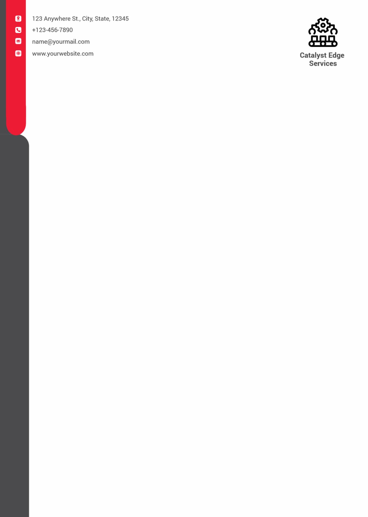 Communication Custom Letterhead Printing template preview 17