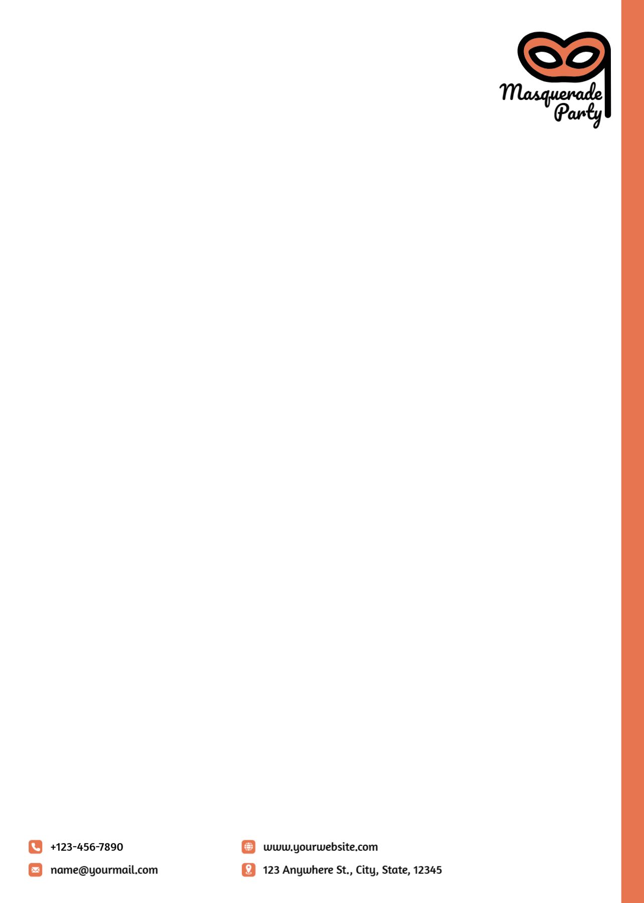Entertainment Custom Letterhead Printing template preview 16