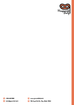Entertainment Custom Letterhead Printing template preview 1