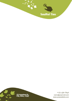 Stay In Touch Custom Letterhead Printing template preview 8