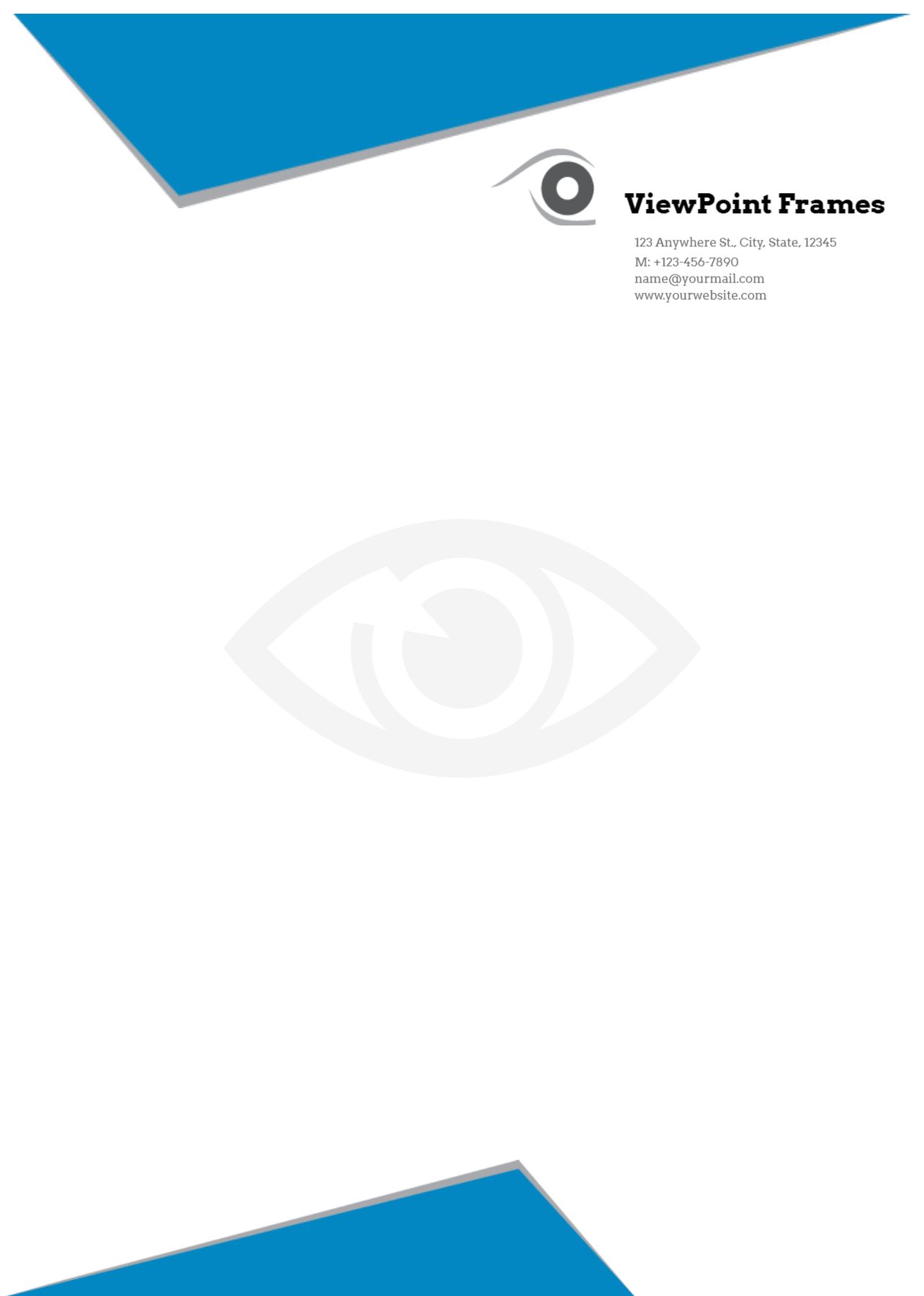 Retail Shop Stores Custom Letterhead Printing template preview 18