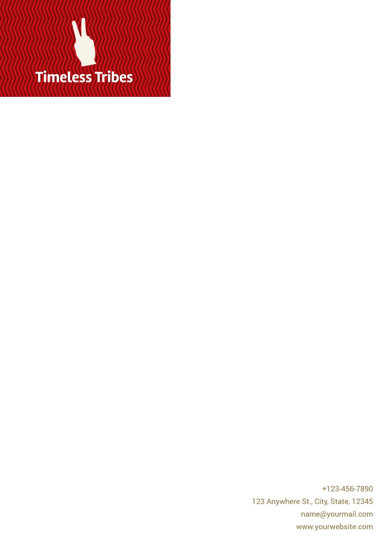Stay In Touch Custom Letterhead Printing template preview 16