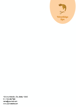 Spa Saloon Custom Letterhead Printing template preview 10