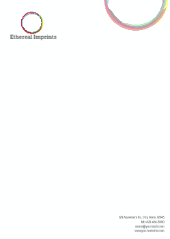 Arts And Photography Custom Letterhead Printing template preview 1